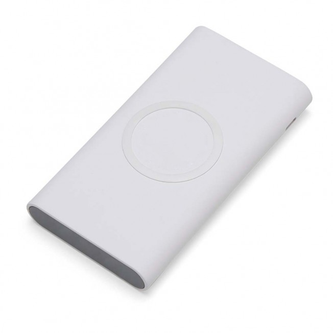 POWER BANK 8000MAH COM CARREGAMENTO VIA INDUÇÃO OU VIA CA